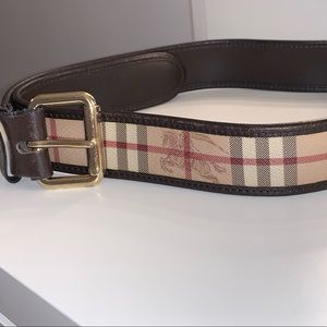 Authentic Burberry Vintage Check Belt